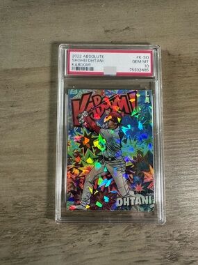 Shohei Ohtani 2022 Absolute Kaboom #K-SO Gem Mint 10 Novelty Card. Dodgers.